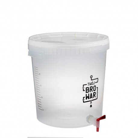 Transparent fermentation bucket 33L with tap