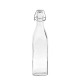 Square glass swing top bottle 0,5l