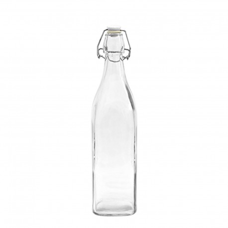 Square glass swing top bottle 0,5l